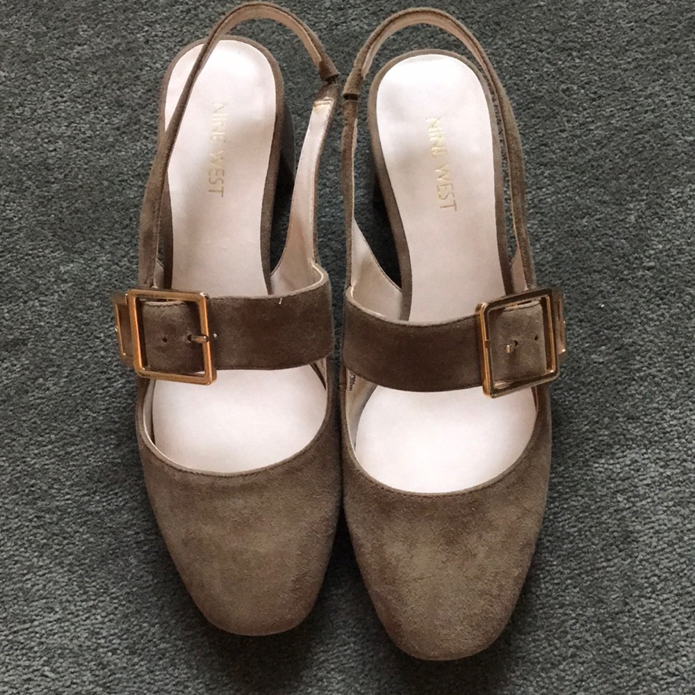 Nine West green Wendor suede pumps